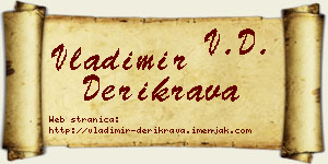 Vladimir Derikrava vizit kartica